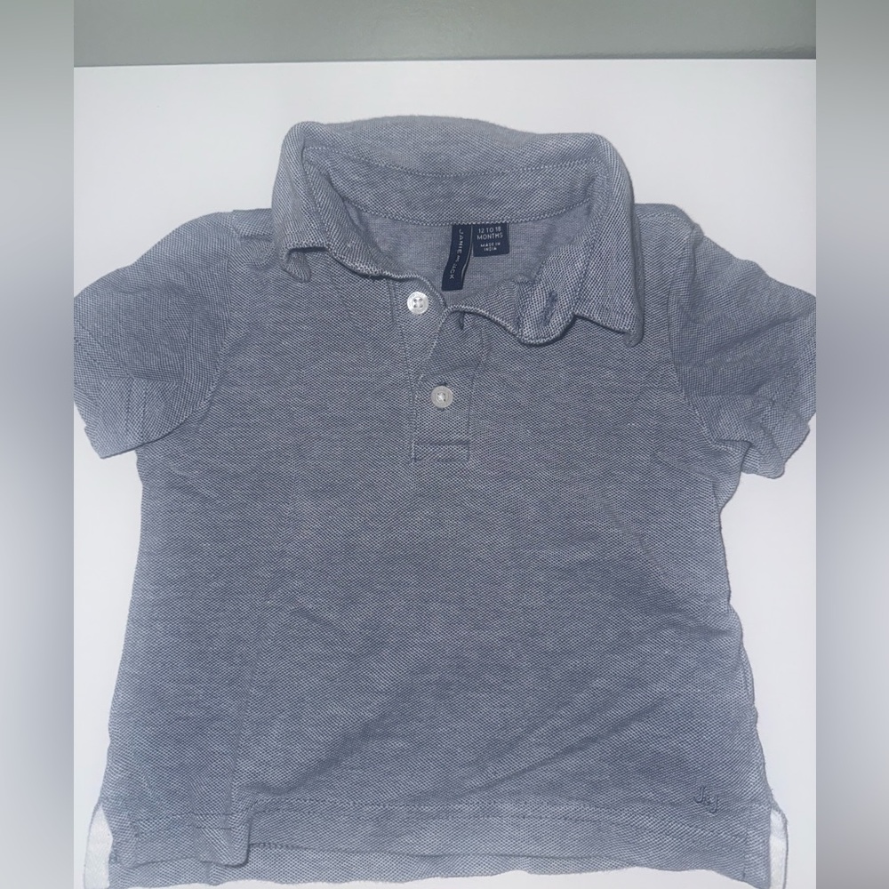 Janie and Jack Boys' Heather Blue Polo Shirt